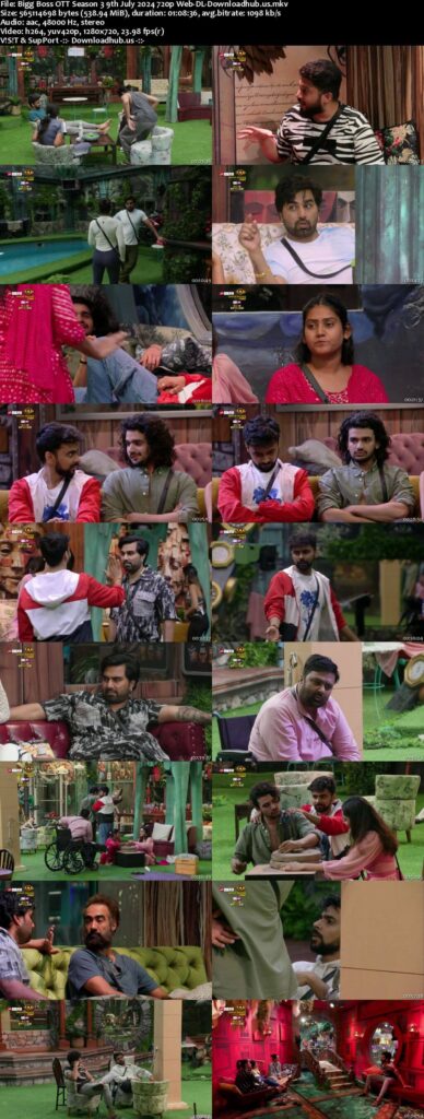 Bigg Boss OTT Season 3 9th July 2024 1080p 720p 480p Web-DL