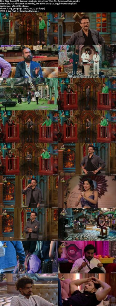 Bigg Boss OTT Season 3 21st July 2024 1080p 720p 480p Web-DL