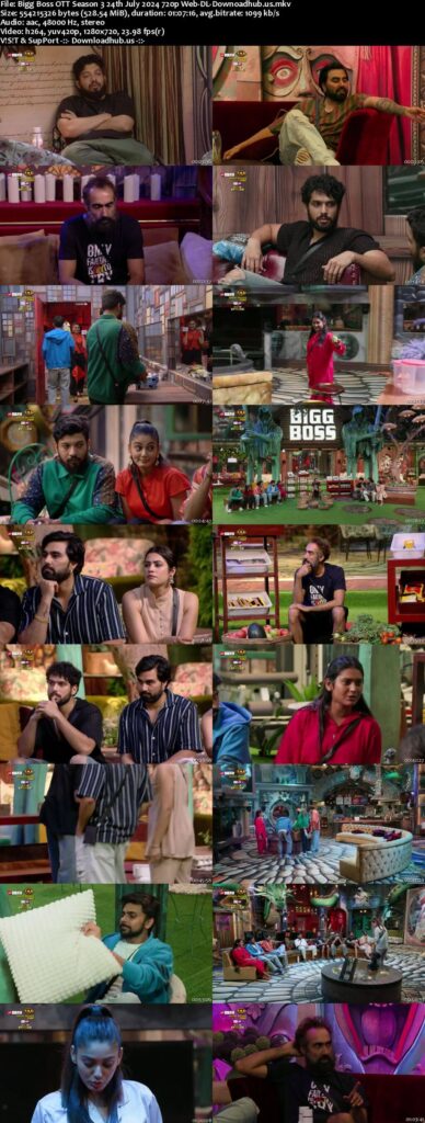 Bigg Boss OTT Season 3 24th July 2024 1080p 720p 480p Web-DL