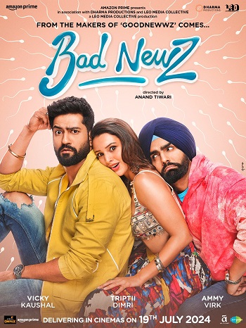 Bad Newz 2024 Hindi Movie DD5.1 4k 1080p 720p 480p HDRip ESubs x264 10bit HEVC